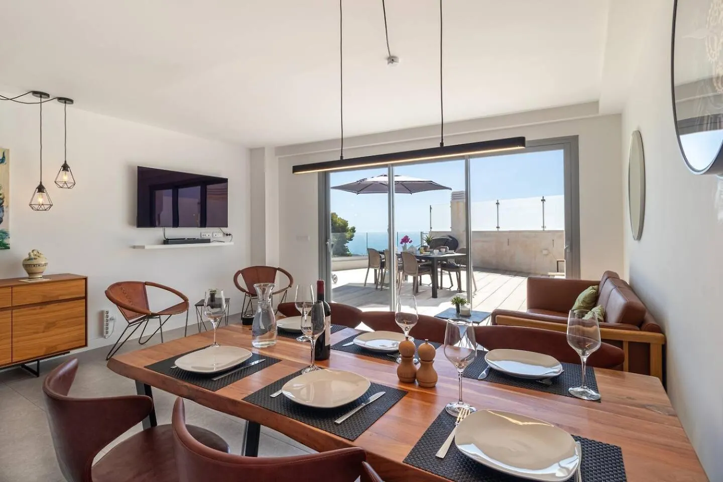 Seaview 3-Bed Flat With 2 Terraces Mijas Pueblo Apartment Spain