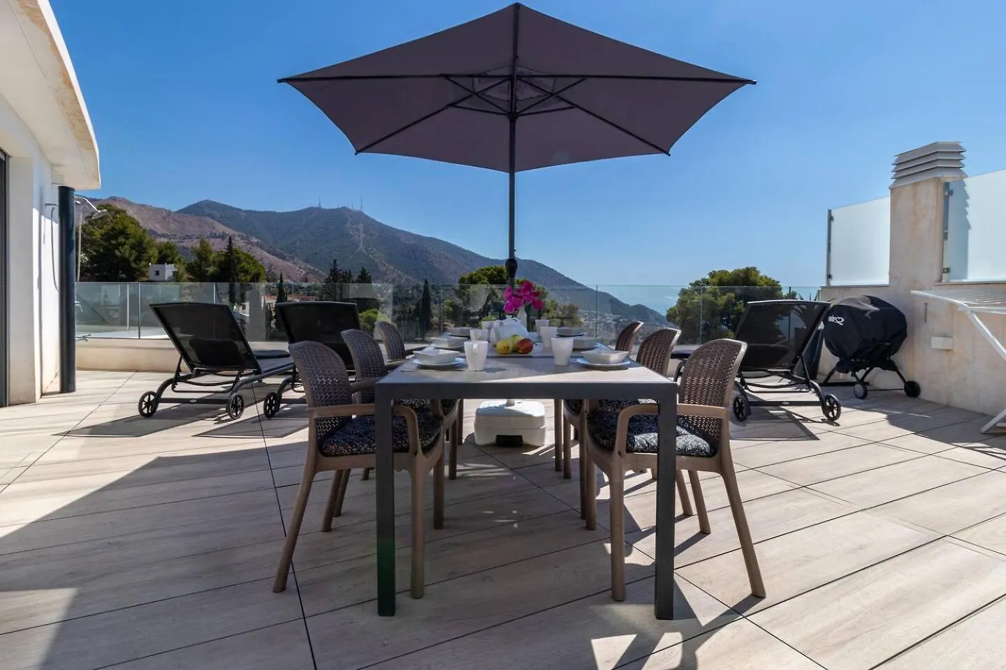 Seaview 3-Bed Flat With 2 Terraces Mijas Pueblo Apartment