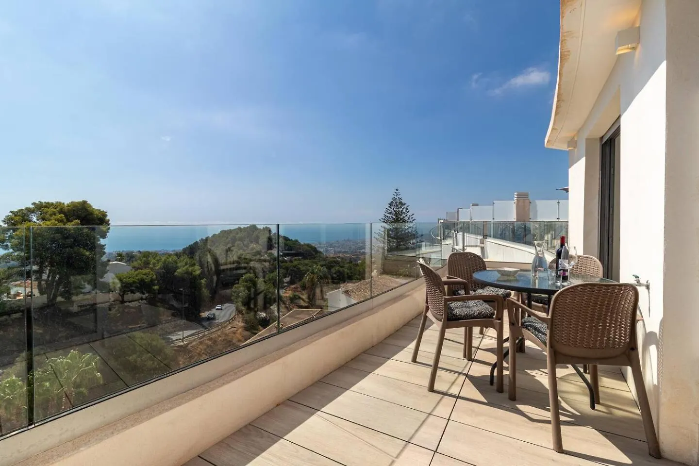Seaview 3-Bed Flat With 2 Terraces Mijas Pueblo Apartment